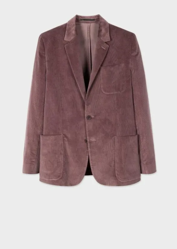 Paul Smith Blazers MidFit Corduroy PatchPocket Blazer Purple 8211 Mens