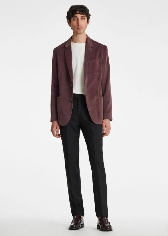Paul Smith Blazers MidFit Corduroy PatchPocket Blazer Purple 8211 Mens