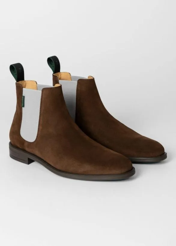 Paul Smith Boots Suede 039Cedric039 Boots Chocolate Brown 8211 Mens