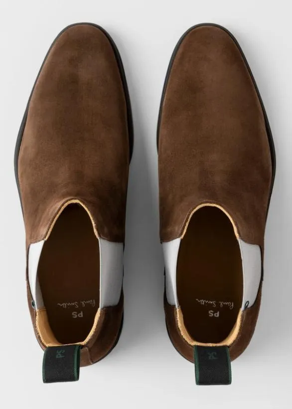 Paul Smith Boots Suede 039Cedric039 Boots Chocolate Brown 8211 Mens