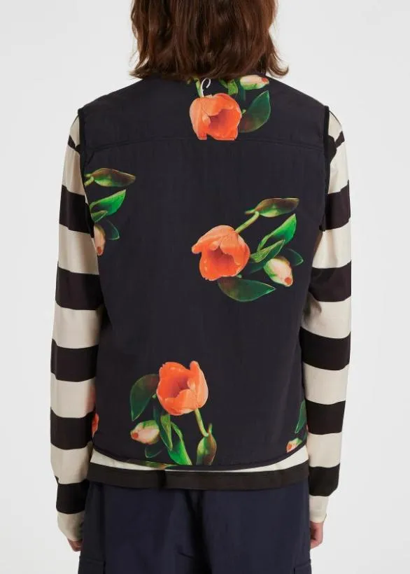 Paul Smith Coats and Jackets 039Tulip039 Reversible Gilet Black 8211 Mens