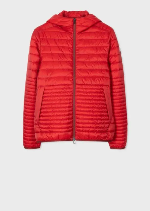 Paul Smith Coats and Jackets Recycled Nylon Wadded Jacket Red 8211 Mens