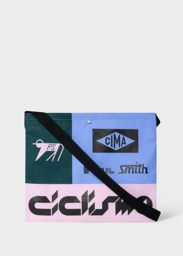 Paul Smith Cycling ColourBlock Cycling Cap and Musette Gift Set Blue And Pink 8211 Womens