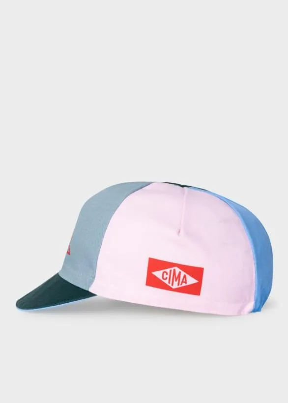 Paul Smith Cycling ColourBlock Cycling Cap and Musette Gift Set Blue And Pink 8211 Womens