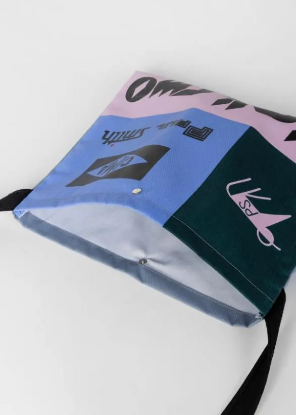 Paul Smith Cycling ColourBlock Cycling Cap and Musette Gift Set Blue And Pink 8211 Womens