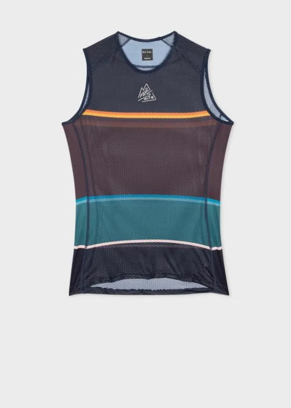 Paul Smith Cycling Stripe Cycling Base Layer Navy 8211 Mens