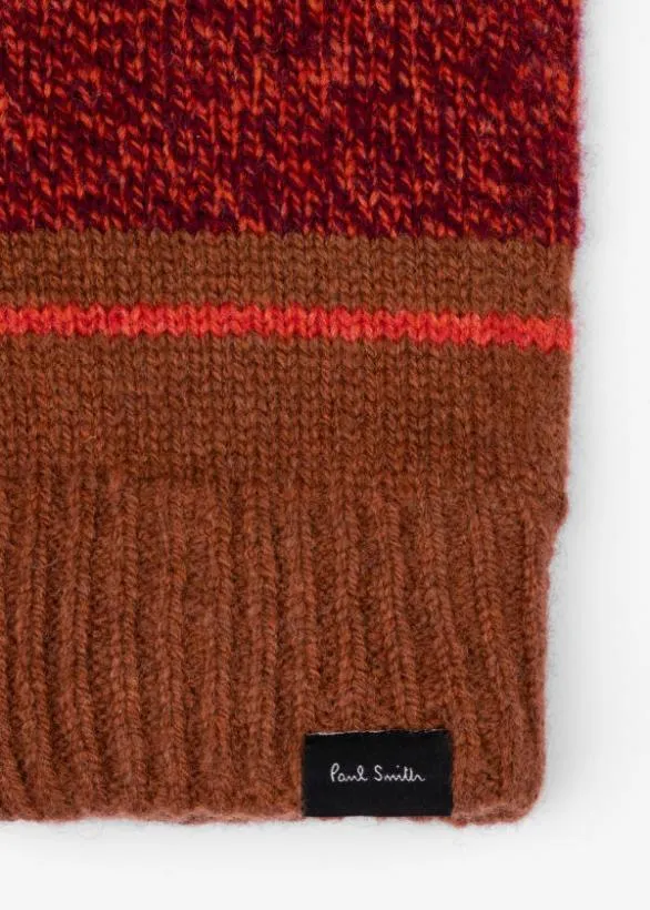 Paul Smith Hats and Gloves 039Fleck039 Wool Gloves Tan 8211 Mens