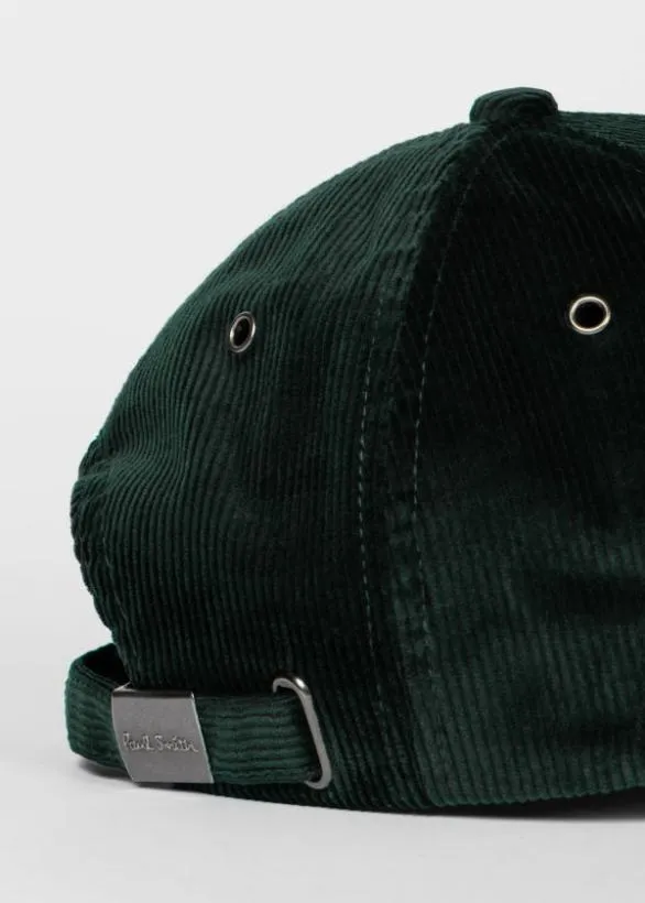 Paul Smith Hats and Gloves Dark Green Corduroy Cap Dark Green 8211 Mens