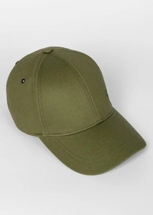 Paul Smith Hats and Gloves Zebra Logo Cap Green 8211 Mens