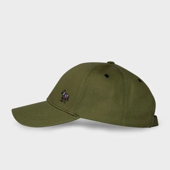 Paul Smith Hats and Gloves Zebra Logo Cap Green 8211 Mens