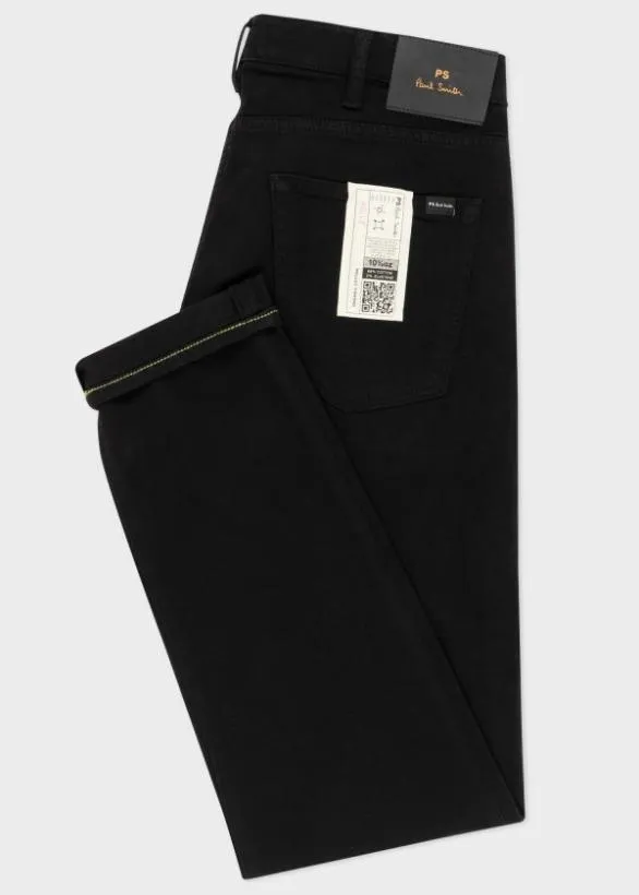Paul Smith Jeans TaperedFit GarmentDye Jeans Black 8211 Mens