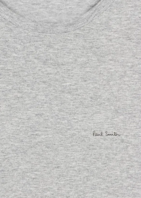 Paul Smith Loungewear Logo Organic Cotton Lounge TShirts Three Pack Multicolour 8211 Mens