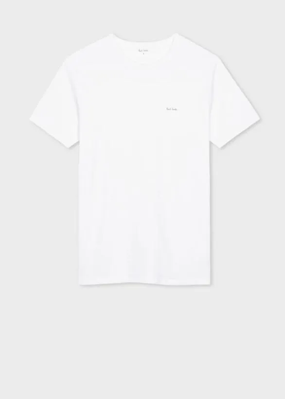 Paul Smith Loungewear Logo Organic Cotton Lounge TShirts Three Pack Multicolour 8211 Mens