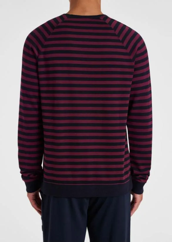 Paul Smith Loungewear Stripe LongSleeve Lounge Top Navy 8211 Mens