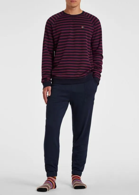 Paul Smith Loungewear Stripe LongSleeve Lounge Top Navy 8211 Mens