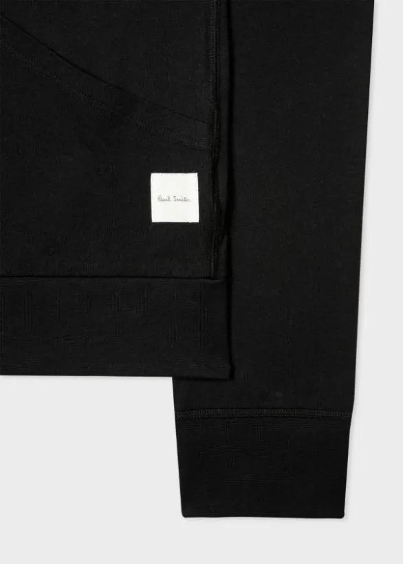 Paul Smith Loungewear Zip Lounge Hoodie Black 8211 Mens
