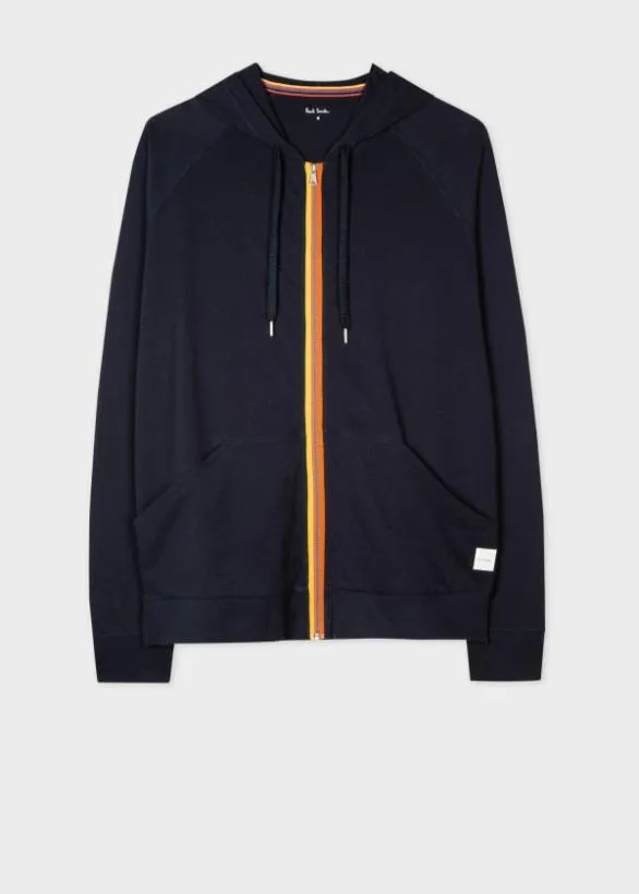 Paul Smith Loungewear Zip Lounge Hoodie Navy 8211 Mens