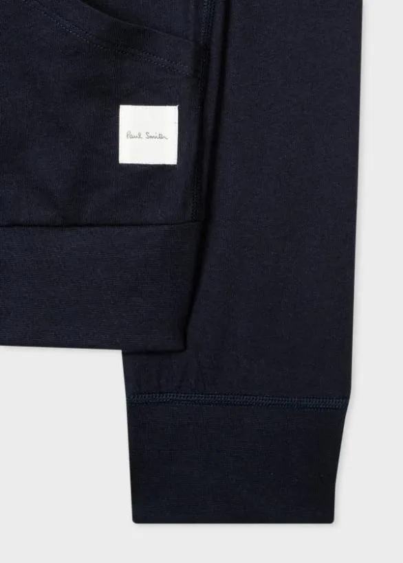 Paul Smith Loungewear Zip Lounge Hoodie Navy 8211 Mens