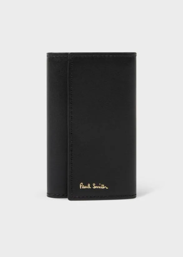 Paul Smith Monogrammed Gifts Leather 039Signature Stripe039 Interior Key Case Black 8211 Mens Paul Smith Monogrammed Gifts Leather 039Signature Stripe039 Interior Key Case Black 8211 Mens