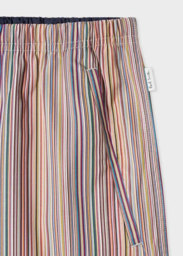 Paul Smith Nightwear 039Signature Stripe039 Cotton Pyjama Shorts Signature Stripe 8211 MensHome Paul Smith Nightwear 039Signature Stripe039 Cotton Pyjama Shorts Signature Stripe 8211 MensHome