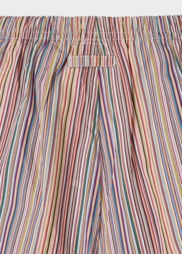 Paul Smith Nightwear 039Signature Stripe039 Cotton Pyjama Shorts Signature Stripe 8211 MensHome