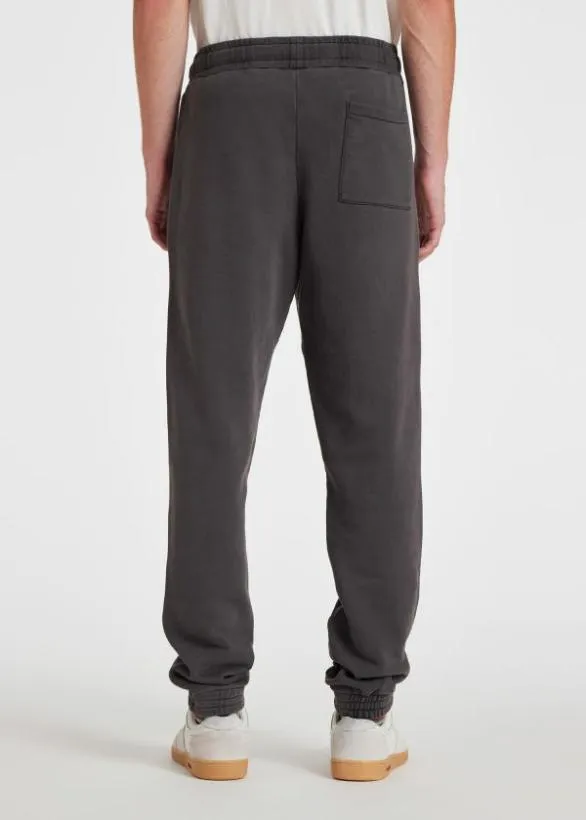 Paul Smith Pants Cotton 039Happy039 Sweatpants Charcoal Grey 8211 Mens