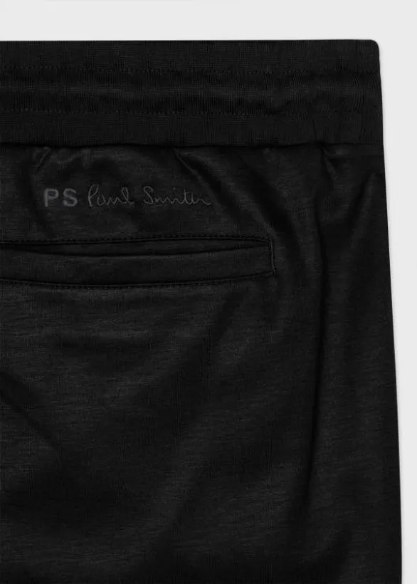 Paul Smith Pants CottonBlend Stripe Cuff Sweatpants Black 8211 Mens