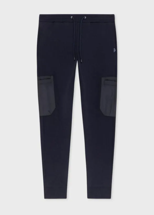 Paul Smith Pants Jersey Cargo Sweatpants Navy 8211 Mens