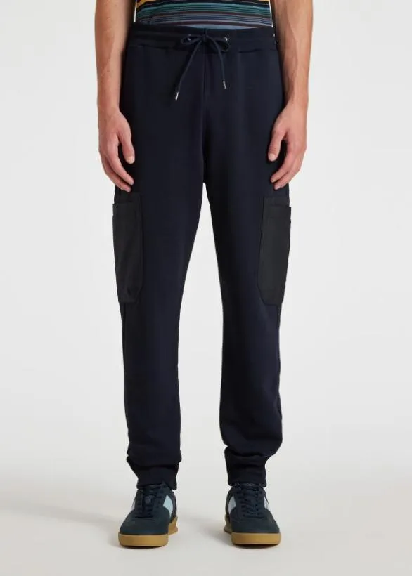 Paul Smith Pants Jersey Cargo Sweatpants Navy 8211 Mens