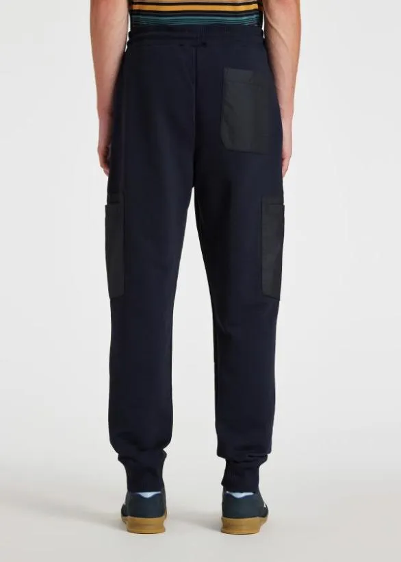 Paul Smith Pants Jersey Cargo Sweatpants Navy 8211 Mens