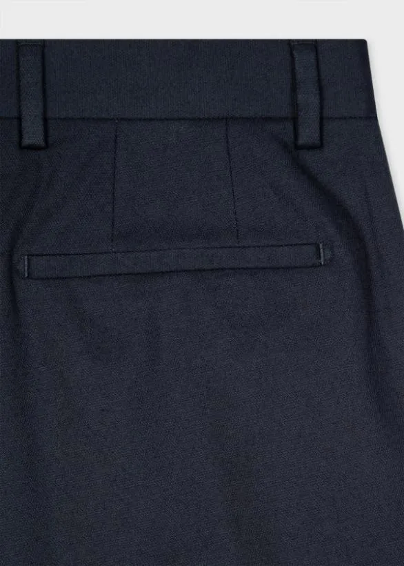 Paul Smith Pants MidFit StretchCotton Chinos Navy 8211 Mens