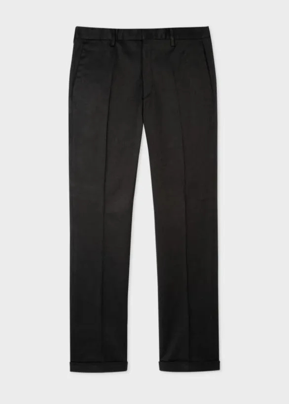 Paul Smith Pants SlimFit CottonStretch Chinos Black 8211 Mens