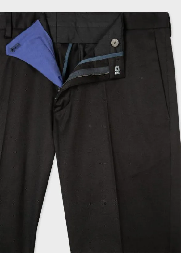 Paul Smith Pants SlimFit CottonStretch Chinos Black 8211 Mens
