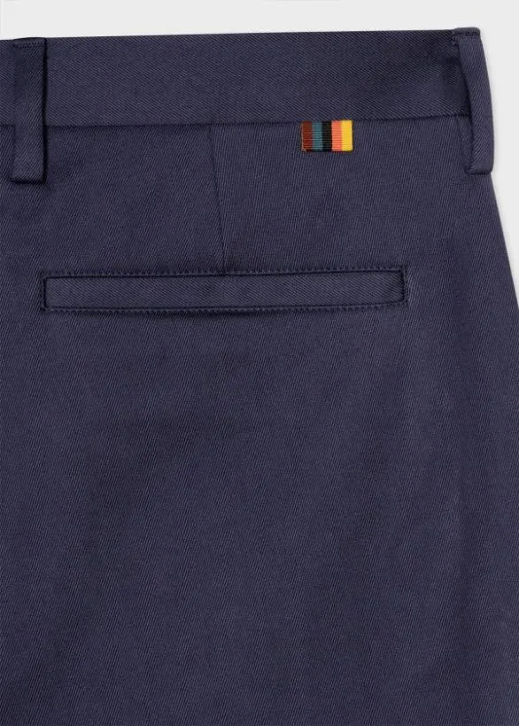 Paul Smith Pants SlimFit CottonStretch Chinos Blue 8211 Mens