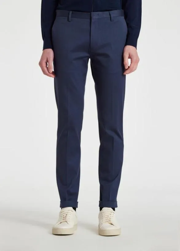 Paul Smith Pants SlimFit CottonStretch Chinos Blue 8211 Mens