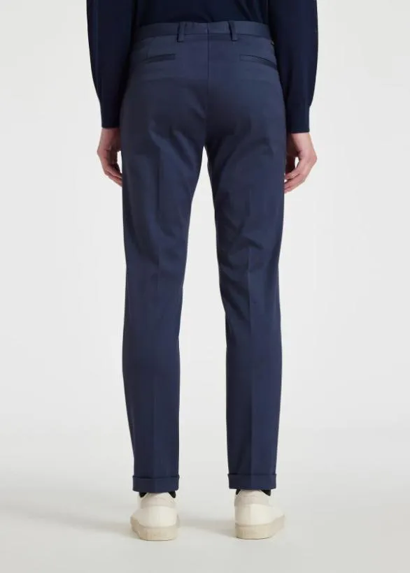 Paul Smith Pants SlimFit CottonStretch Chinos Blue 8211 Mens