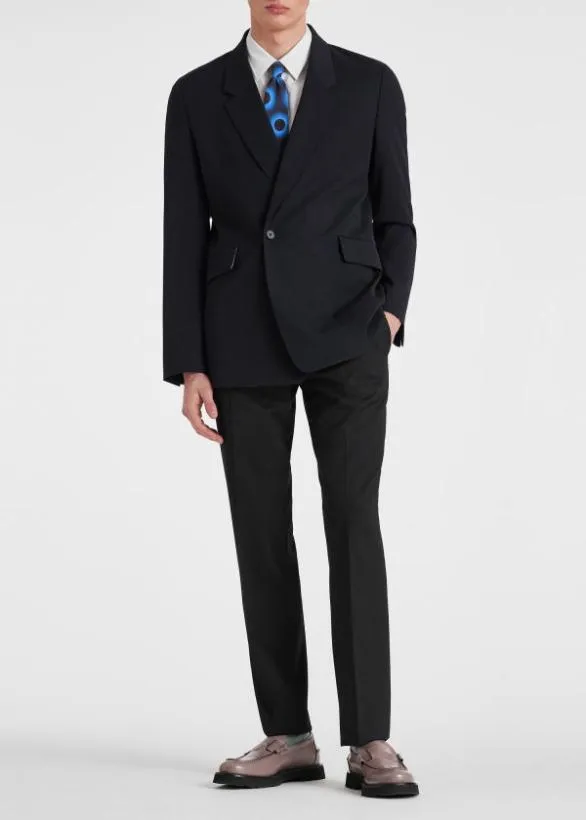 Paul Smith Pants SlimFit Wool 039A Suit To Travel In039 Pants Black 8211 Mens