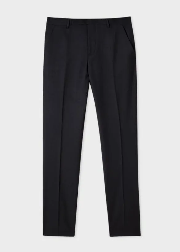 Paul Smith Pants SlimFit Wool 039A Suit To Travel In039 Pants Black 8211 Mens