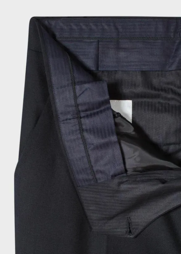 Paul Smith Pants SlimFit Wool 039A Suit To Travel In039 Pants Black 8211 Mens