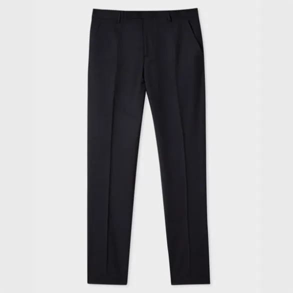 Paul Smith Pants SlimFit Wool 039A Suit To Travel In039 Pants Black 8211 Mens