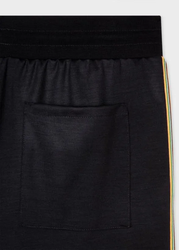 Paul Smith Pants Washable Wool 039Signature Stripe039 Sweatpants Navy 8211 Mens