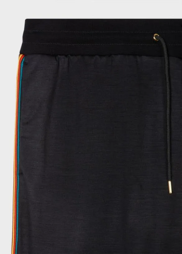 Paul Smith Pants Washable Wool 039Signature Stripe039 Sweatpants Navy 8211 Mens