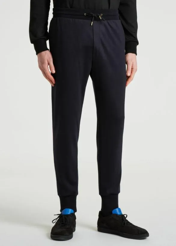 Paul Smith Pants Washable Wool 039Signature Stripe039 Sweatpants Navy 8211 Mens
