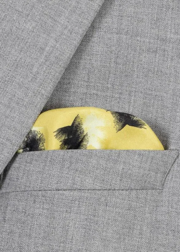 Paul Smith Pocket Squares 039Sunflare039 Silk Pocket Square Yellow 8211 Mens