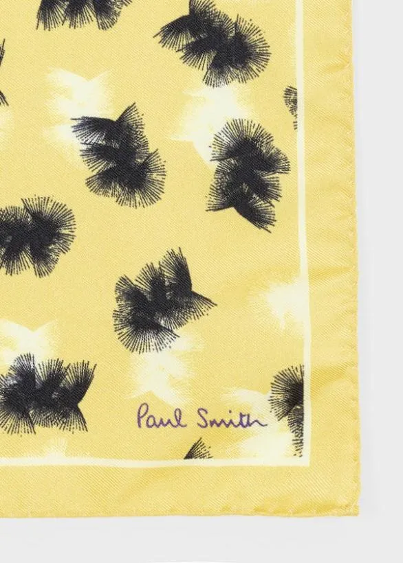 Paul Smith Pocket Squares 039Sunflare039 Silk Pocket Square Yellow 8211 Mens