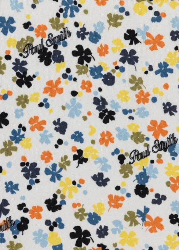 Paul Smith Pocket Squares Ditsy Floral Silk Pocket Square Off White 8211 Mens