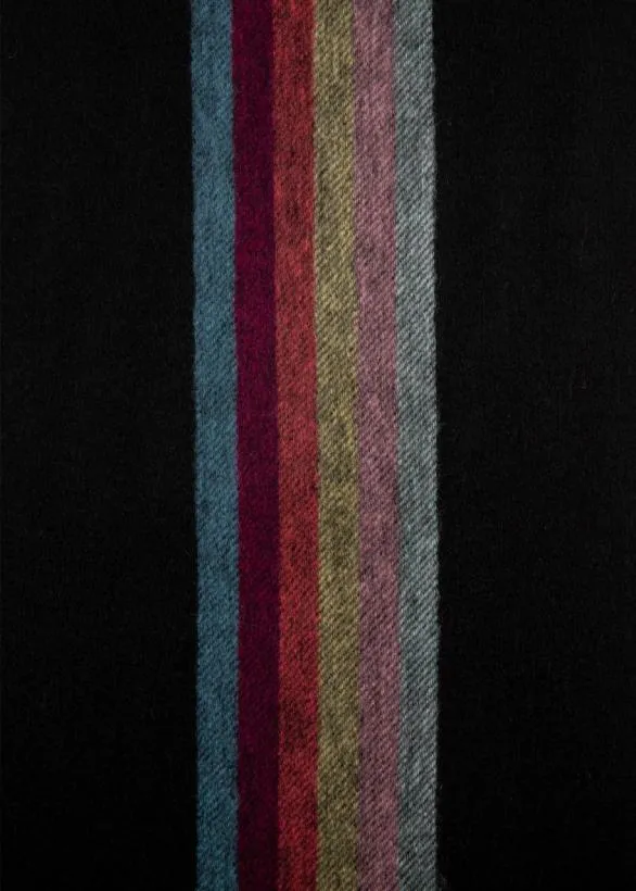 Paul Smith Scarves 039Artist Stripe039 Central Band Cashmere Scarf Black 8211 Mens