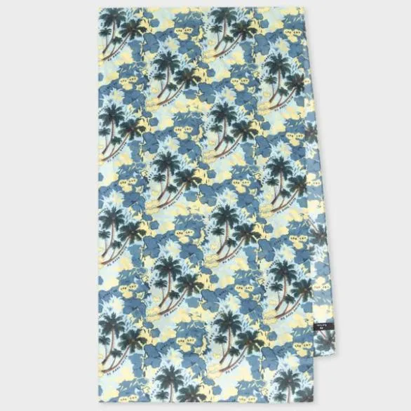 Paul Smith Scarves 039Eyes On The Skies039 Scarf Blue 8211 Mens
