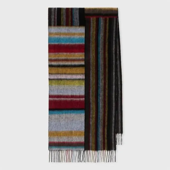 Paul Smith Scarves Mixed 039Signature Stripe039 Scarf and Wallet Gift Set Signature Stripe 8211 Mens