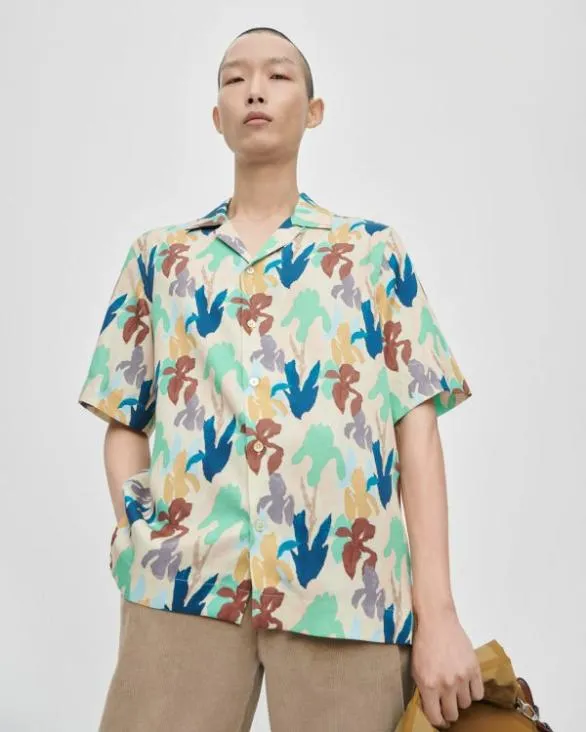 Paul Smith Shirts 039Iris039 Lyocell Shirt Multicolour 8211 Mens
